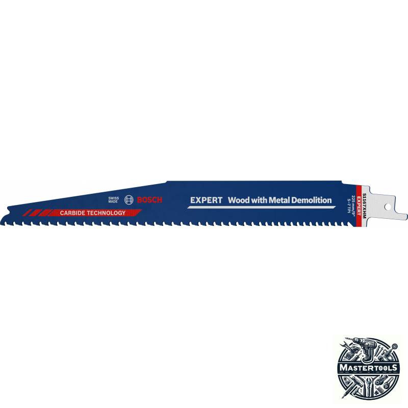 2608900400 BOSCH EXPERT Set 10 panze fierastrau sabie,lemn/lemn cu cuie,225x25x1.25mm