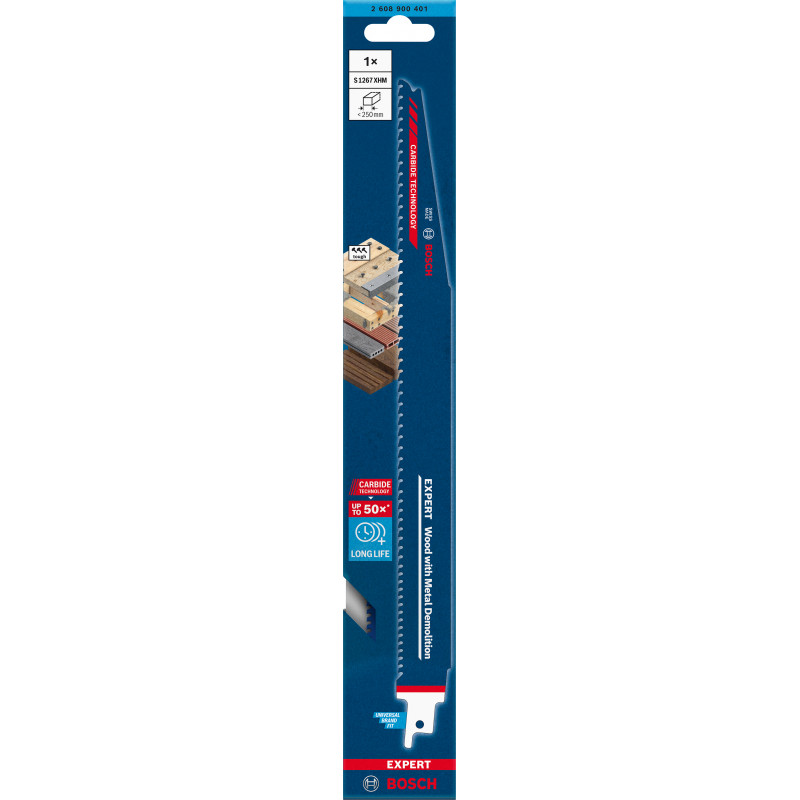 2608900401 BOSCH EXPERT Panza fierastrau sabie,lemn/metale/plastic, 300 mm