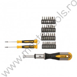 64655 VOREL Surubelnita cu clichet si accesorii