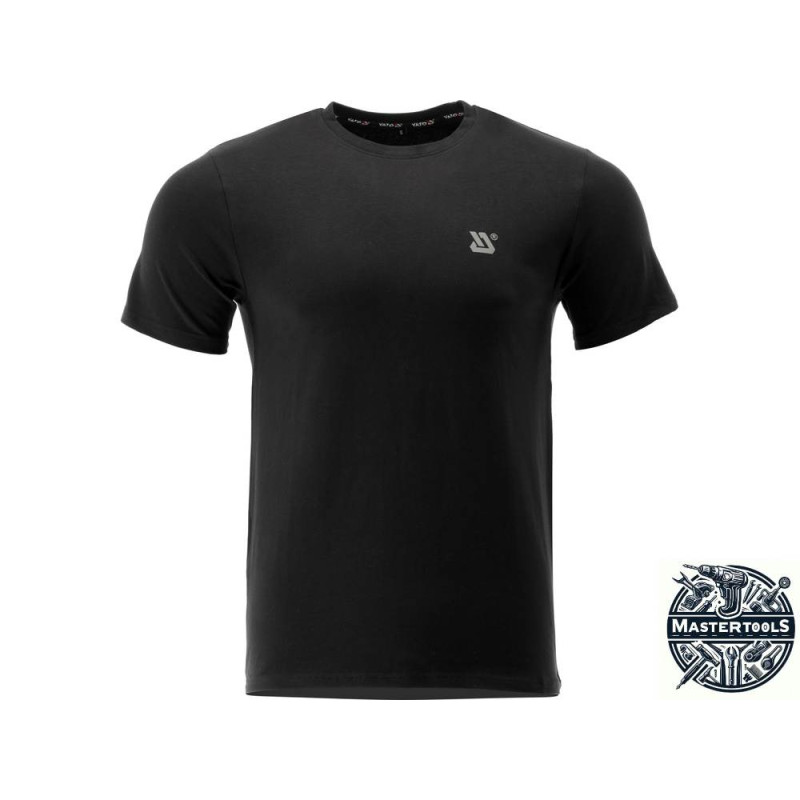YATO YT-78420 Tricou negru 95% bumbac, 5% elastan, marimea S