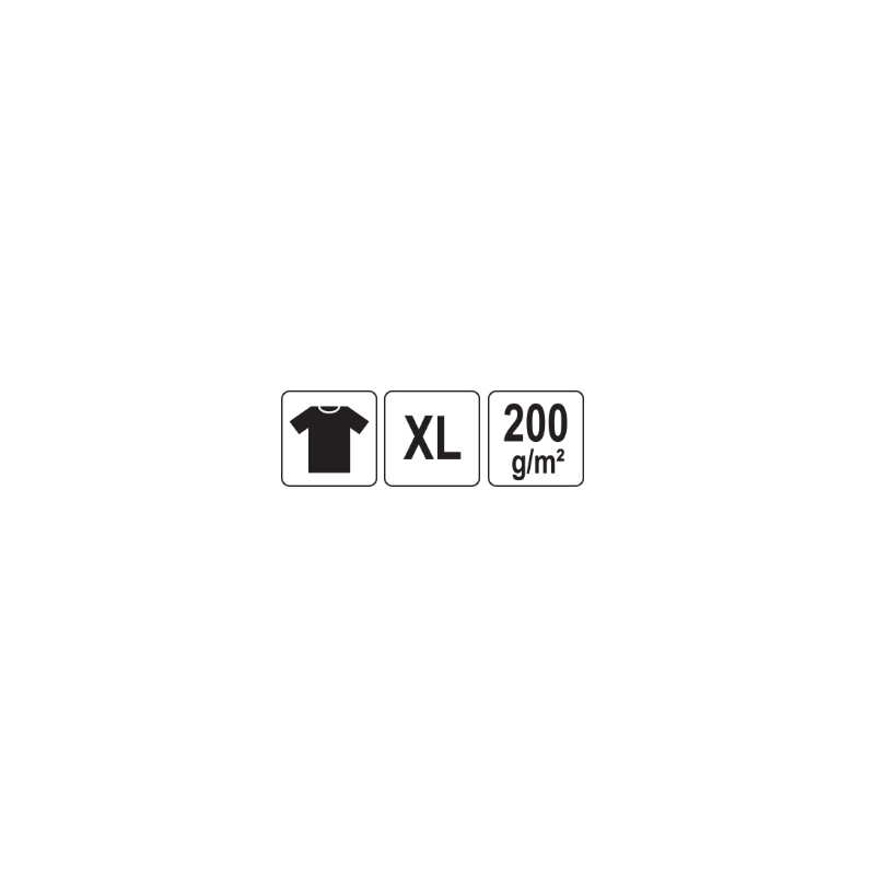 YT-78423 YATO Tricou negru 95% bumbac, 5% elastan, marimea XL