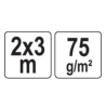 VOREL Prelata 2 x 3 m, Polipropilena, Albastru