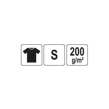 YATO YT-78426 Tricou alb 95% bumbac, 5% elastan, marimea S
