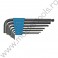 56470 VOREL Set 7 chei imbus hexagonale cu bila, 2.5-10 mm