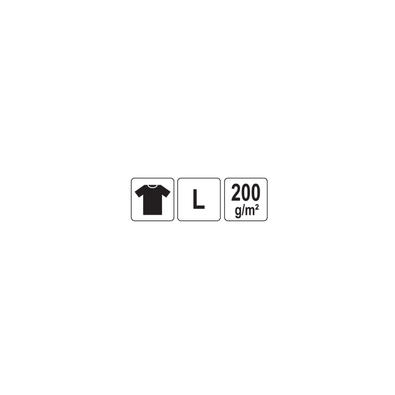 YATO Tricou alb 95% bumbac, 5% elastan, marimea L YT-78428