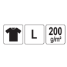 YATO Tricou alb 95% bumbac, 5% elastan, marimea L YT-78428