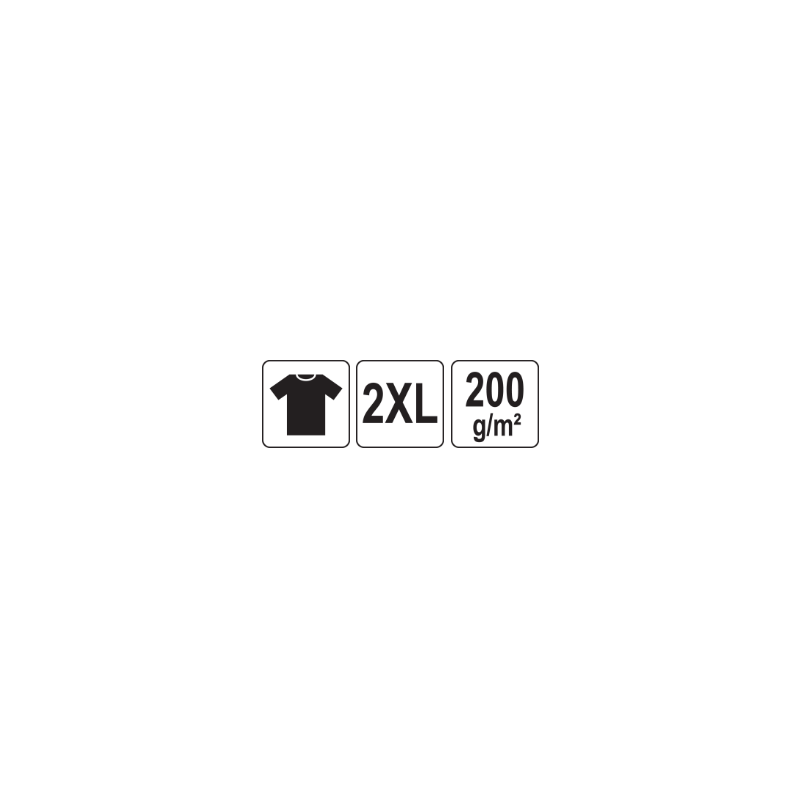 YT-78430 YATO Tricou alb 95% bumbac, 5% elastan, marimea XXL