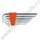 56473 VOREL Set 8 chei imbus hexagonale cu bila, 1.5-8 mm