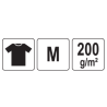 YT-78433 YATO Tricou portocaliu 95% bumbac, 5% elastan, marimea M