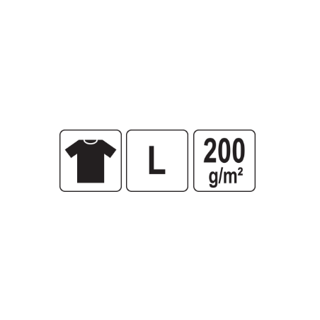 YATO YT-78435 Tricou portocaliu 95% bumbac, 5% elastan, marimea XL