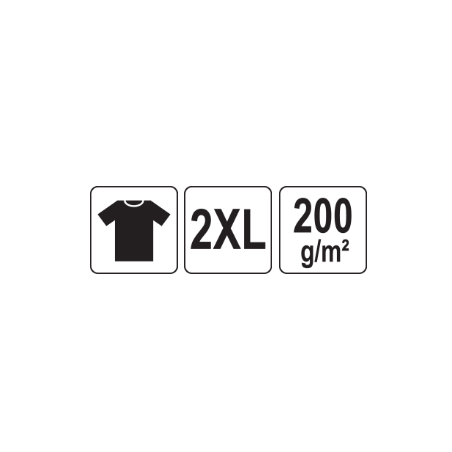 YT-78436 YATO Tricou portocaliu 95% bumbac, 5% elastan, marimea XXL