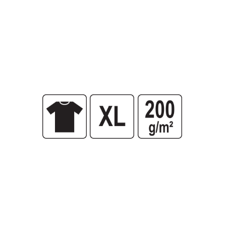 YT-78441 YATO Tricou verde 95% bumbac, 5% elastan, marimea XL
