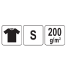 YT-78444 YATO Tricou albastru 95% bumbac, 5% elastan, marimea S