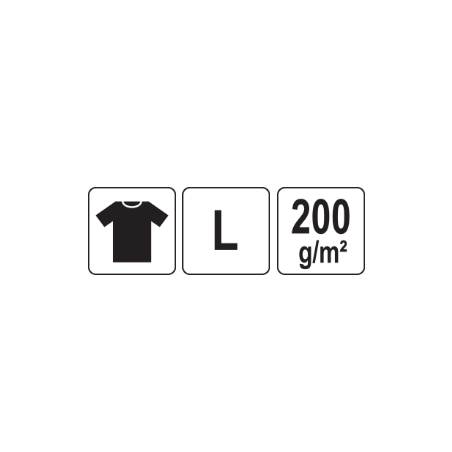 YT-78446 YATO Tricou albastru 95% bumbac, 5% elastan, marimea L