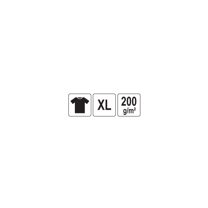 YT-78447 YATO Tricou albastru 95% bumbac, 5% elastan, marimea XL