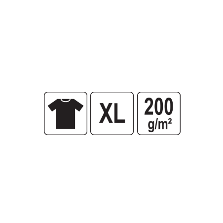 YT-78447 YATO Tricou albastru 95% bumbac, 5% elastan, marimea XL