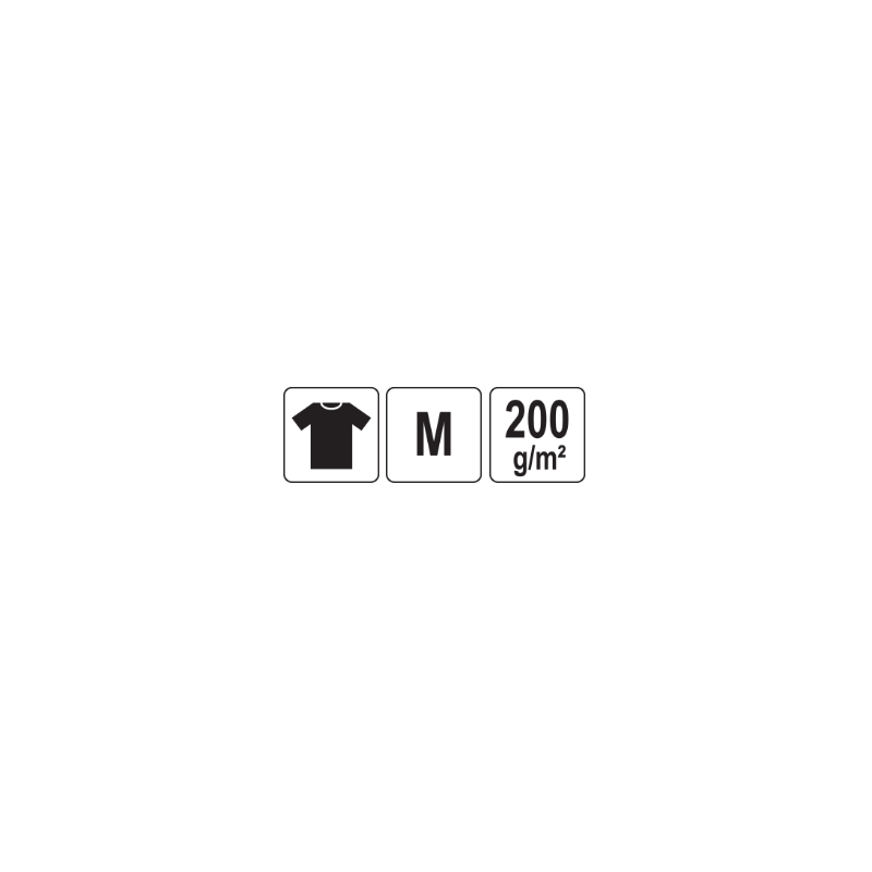 YT-78451 YATO Tricou gri 95% bumbac, 5% elastan, marimea M
