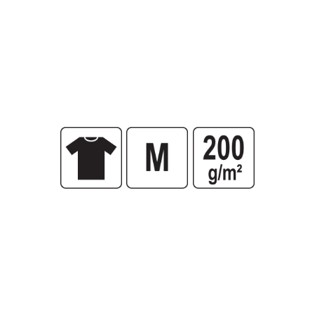 YT-78451 YATO Tricou gri 95% bumbac, 5% elastan, marimea M