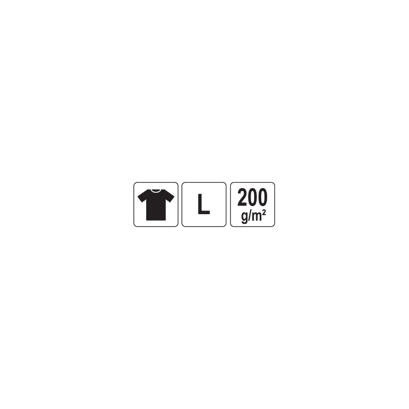 YT-78452 YATO Tricou gri 95% bumbac, 5% elastan, marimea L