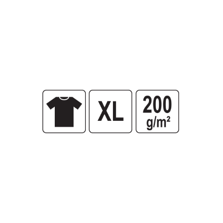 YT-78452 YATO Tricou gri 95% bumbac, 5% elastan, marimea XL