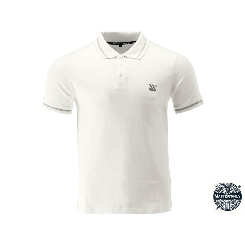 YATO Tricou POLO alb, 100% bumbac, marimea XL