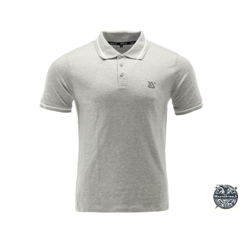 YATO Tricou POLO gri, 100% bumbac, marimea M