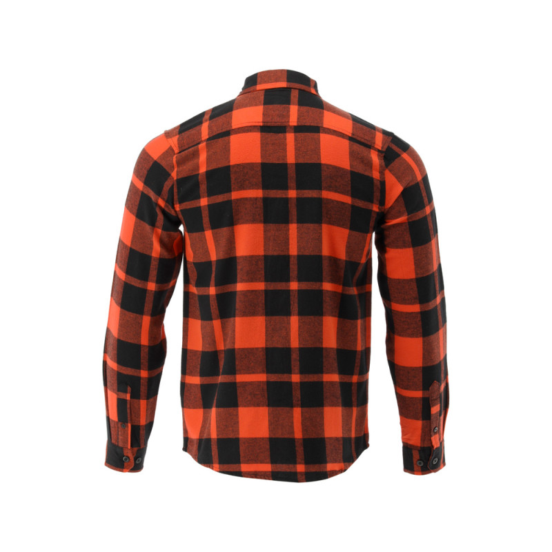 YATO Camasa in carouri din flanel, 100% bumbac, rosu-negru, marimea XL