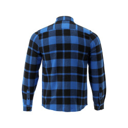 YATO Camasa in carouri din flanel,100% bumbac,albastru-negru,marimea M