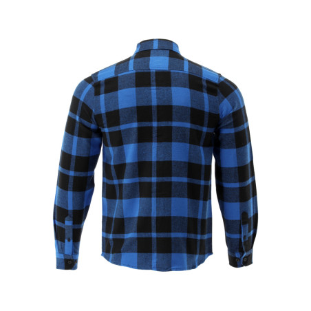 YATO Camasa in carouri din flanel,100% bumbac,albastru-negru,marimea M