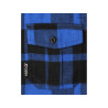 YATO Camasa in carouri din flanel,100% bumbac,albastru-negru,marimea L