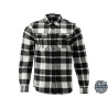 YATO Camasa in carouri din flanel, 100% bumbac, alb-negru, marimea M