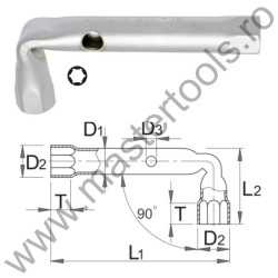 UNIOR Cheie tubulara pipa din teava 217/2, 15 mm