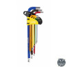 Top Master Pro Set 9 chei imbus hex 1.5-10mm cu bila extra lungi COLOR