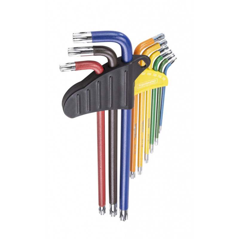 Top Master Pro Set 9 chei TORX T10-T50 extra lungi COLOR