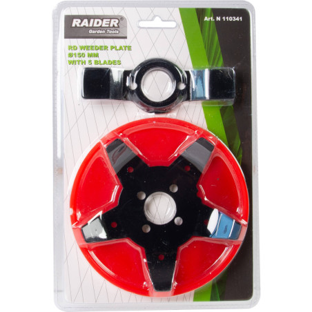 RAIDER Freza buruieni pentru motocoasa, diametru 150mm, 5 lame