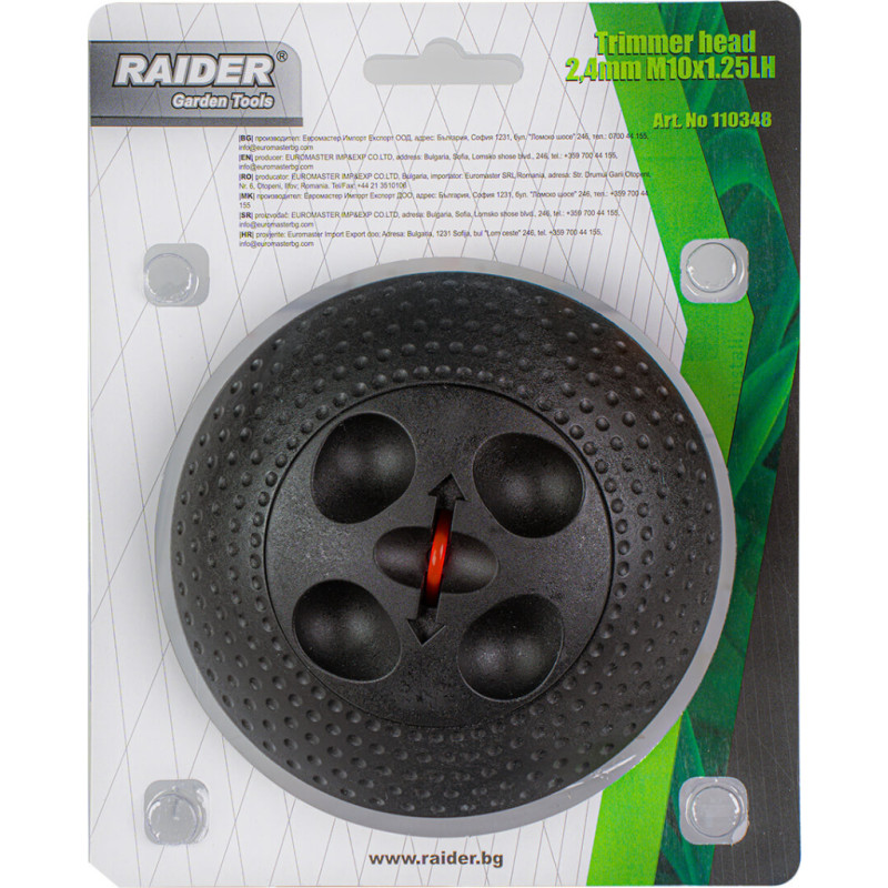RAIDER Cap de motocoasa 2.4mm M10x1.25LH
