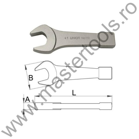 UNIOR Cheie fixa de soc 118/7, 110 mm