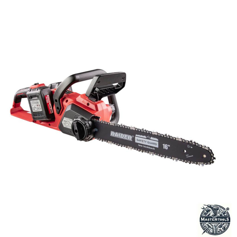 RAIDER Fierastrau cu lant si acumulator Li-Ion 40V 2x4Ah,40cm, pas 3/8