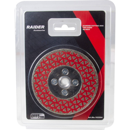 RAIDER RD-DD25 Disc diamantat pentru slefuit, prindere M14, 115X22.2mm