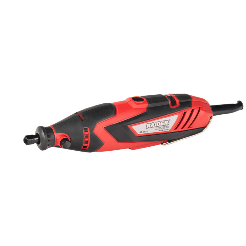RAIDER Set mini polizor drept 135W, viteza variabila cu 40 accesorii