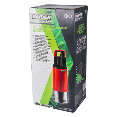 RAIDER Pompa submersibila pentru apa curata 1200W,1",100L/min,40m,INOX