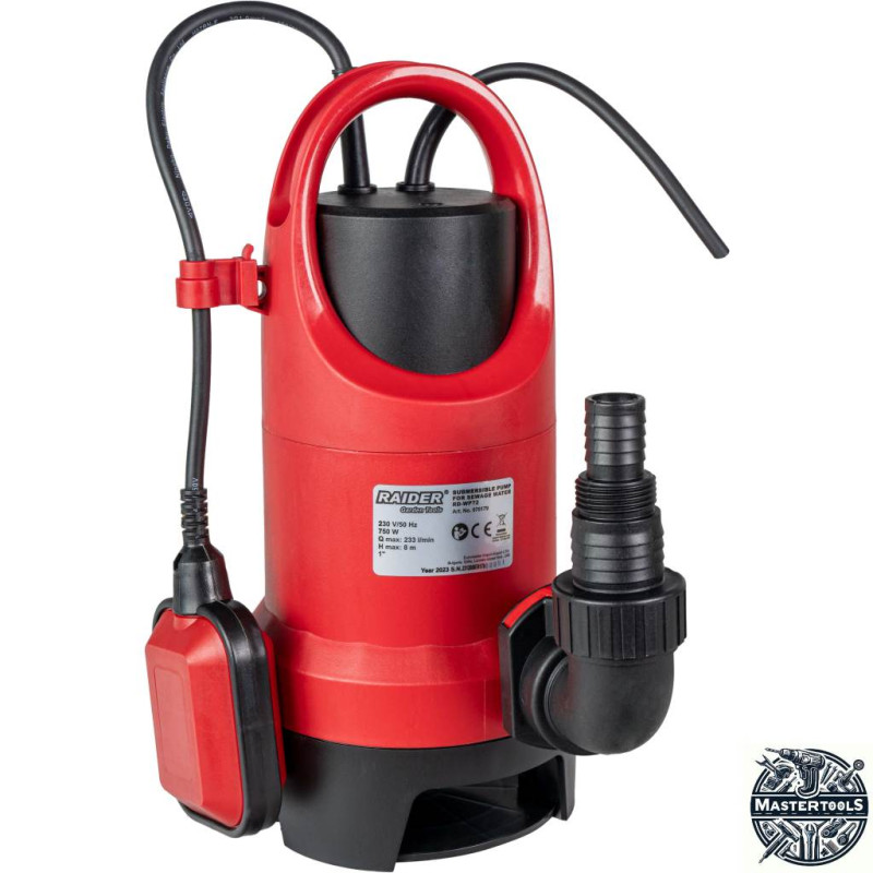 RAIDER Pompa submersibila apa murdara 750W, 1", 233L/min, 8m,35mm,360°