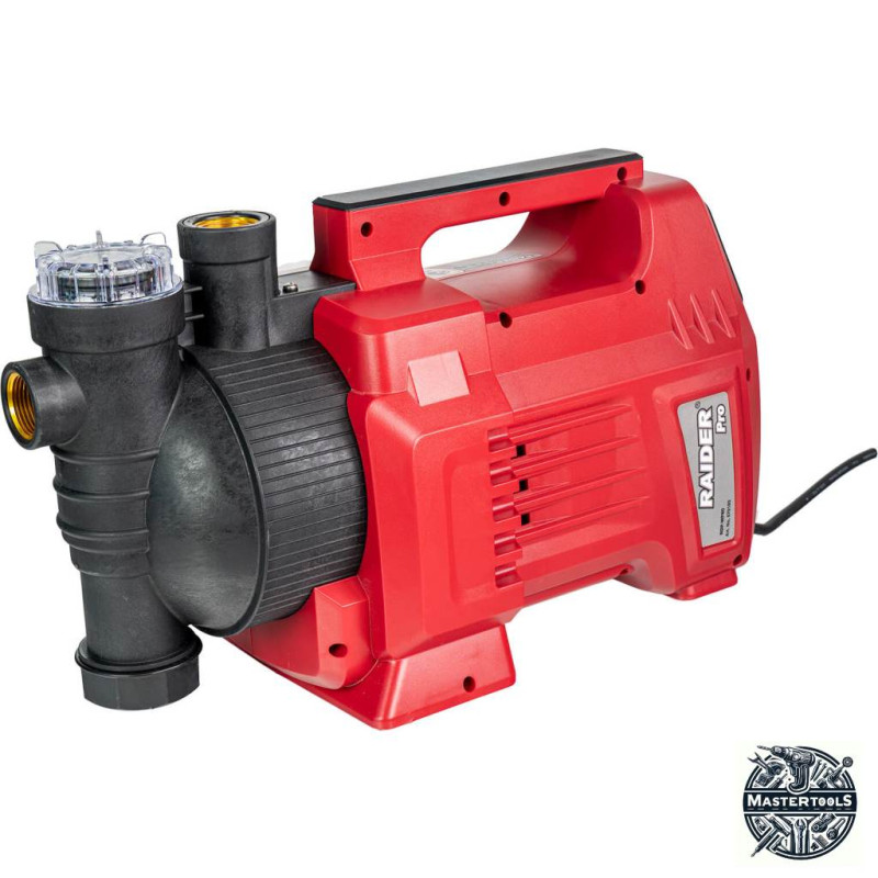 RAIDER Pompa cu autoamorsare 1100 W, 1", 45 m, filtru apa, display