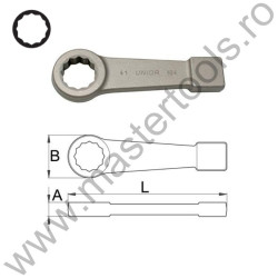 UNIOR Cheie inelara de soc 184/7, 1.1/16"