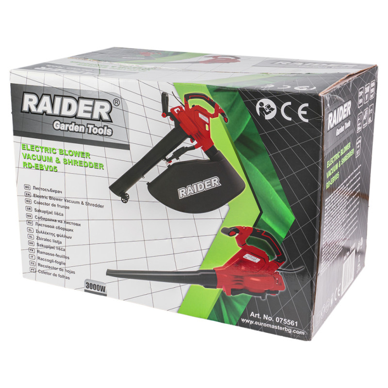 RAIDER RD-EBV05 Suflanta frunze 3000W,45L,320km/h,16:1,viteza variabila