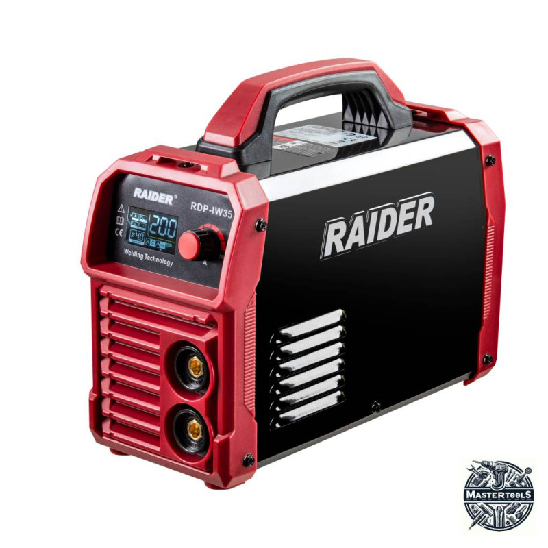RAIDER Aparat de sudura tip inverter 200A, diametru electrod 1.6 – 5mm