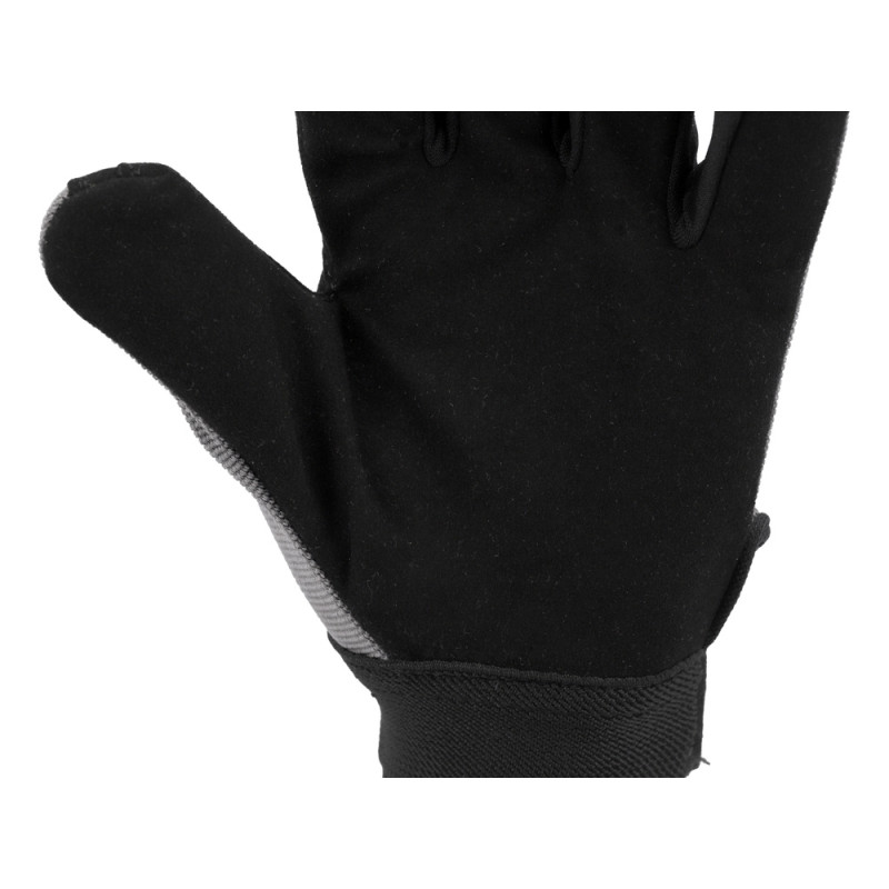 YATO Manusi de lucru din piele sintetica gri / negru, marimea 8