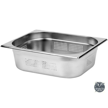YATO GASTRO Tava gastronorm perforata, Inox,6.5l,32.5cm,Argintiu,GN 1/2