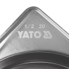 YATO GASTRO Tava gastronorm perforata,Inox,9.5 l,32.5cm,Argintiu,GN1/2
