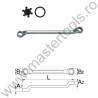 UNIOR Cheie inelara dublu cotita 180/1, 13 x 17 mm